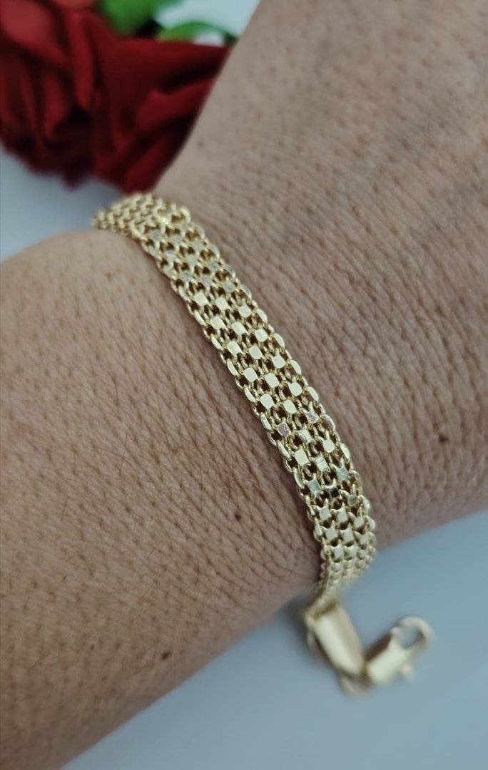 Brara dantelata placata cu aur 14 k 