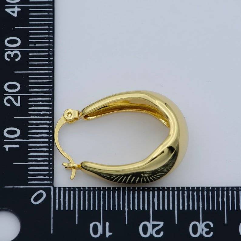 CERCEI MERY ,OTEL INOXIDABIL PLACAT CU AUR 14 K