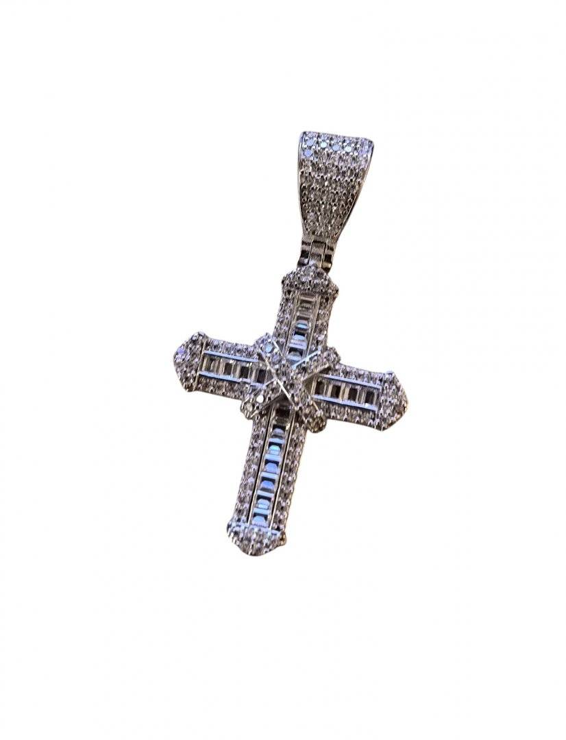 CRUCE DIN ARGINT 925 rodiat 2,5 cm 
