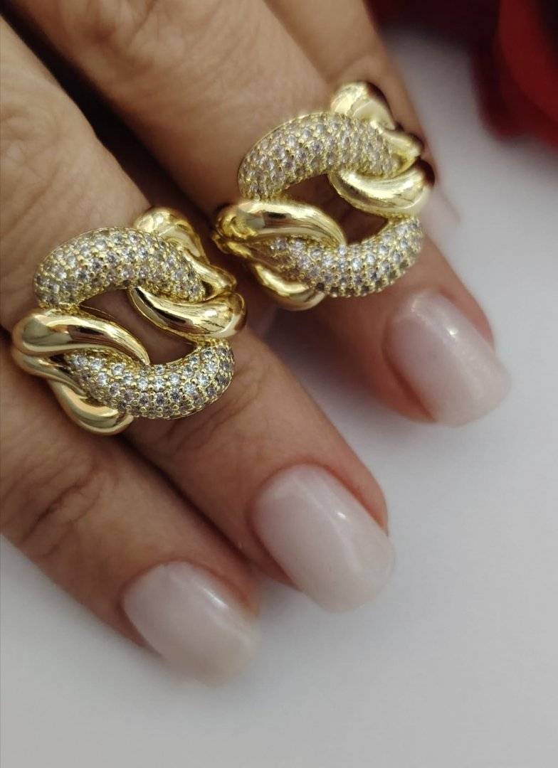 INEL CUBAN PLACAT CU AUR 14 K 