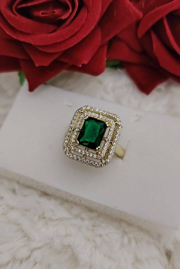 Inel GREDY otel inoxidabil placat cu aur 14 k 
