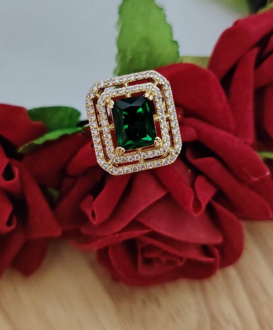 Inel GREDY otel inoxidabil placat cu aur 14 k 