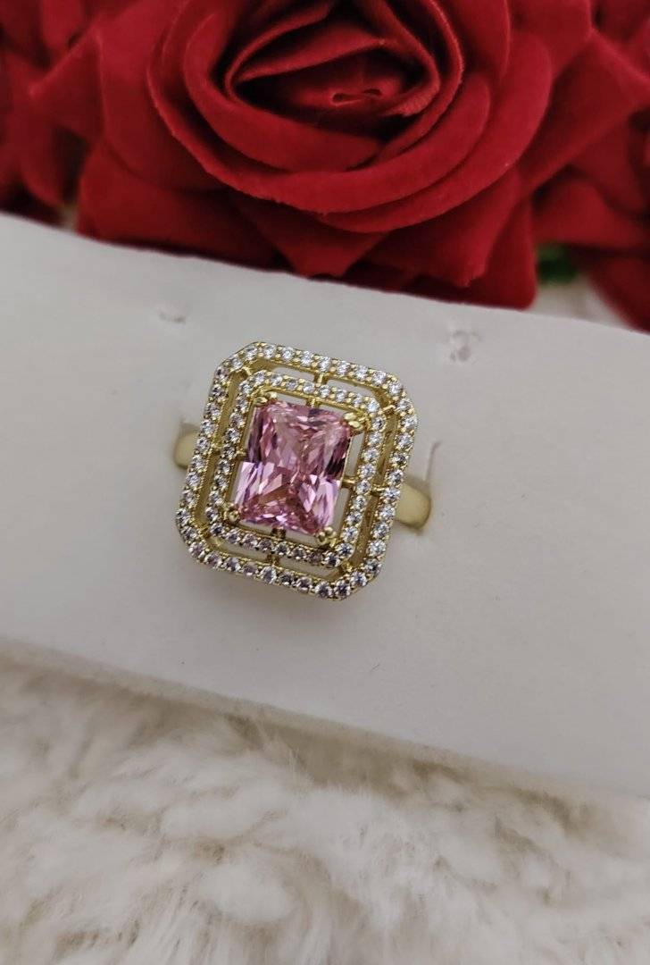 inel gredy roz placat cu aur 14 k 