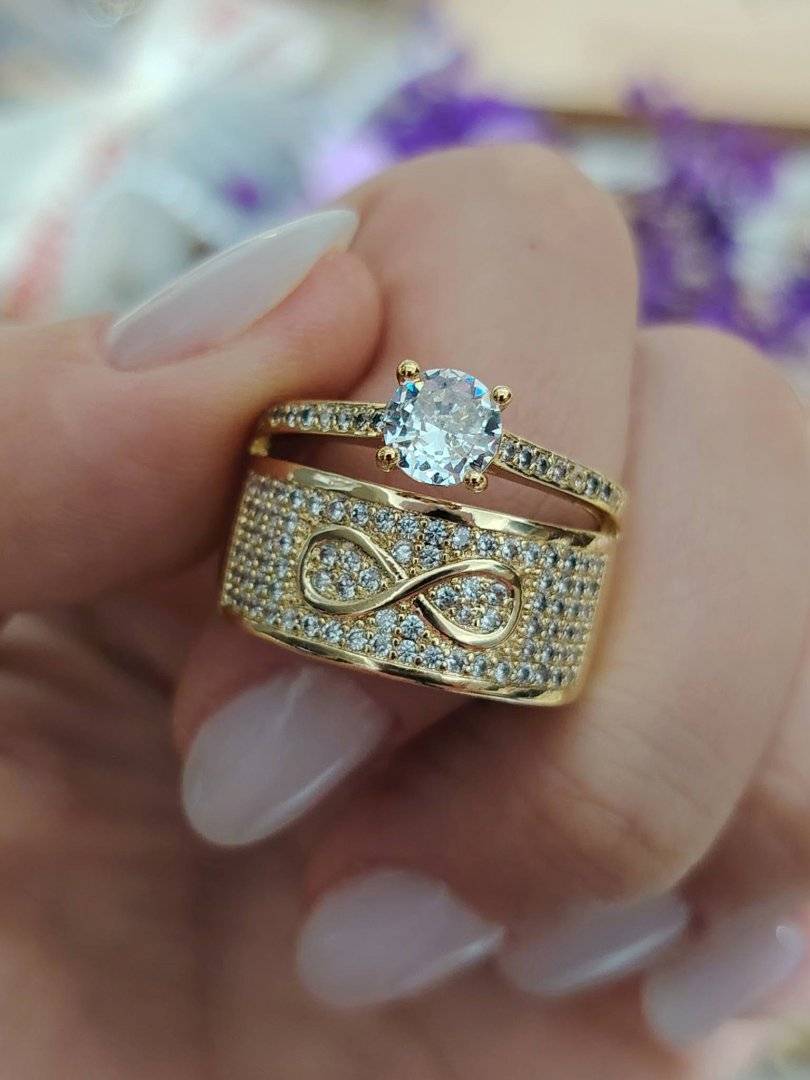INEL STEFY INFINIT ,PLACAT CU AUR 14 K 