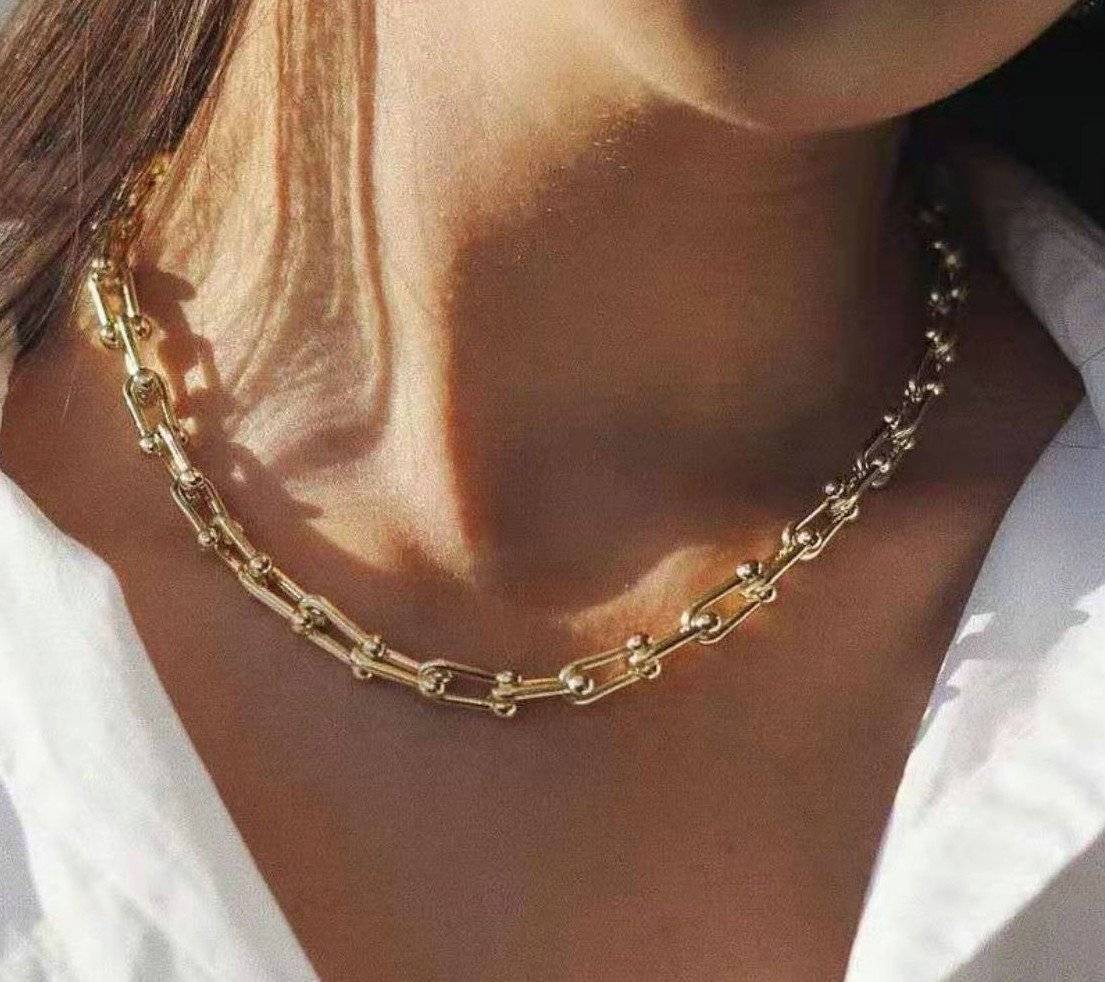 LANT dama otel inoxidabil placat cu aur 14 k INFINY 