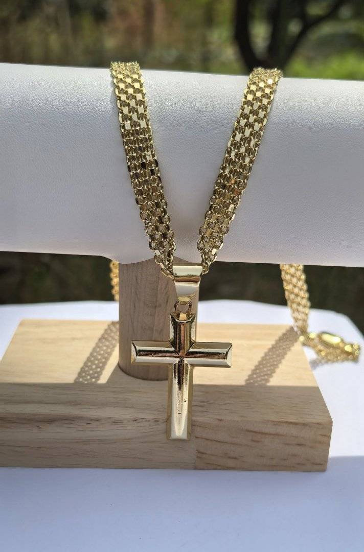 LANT MELLY CRUCE DAMA PLACAT CU AUR 14 K