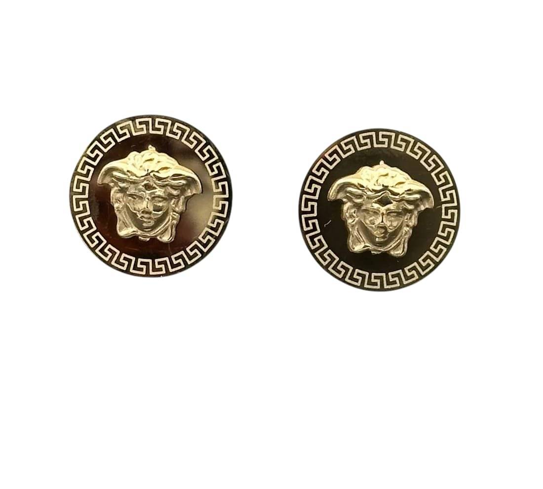 Set MEDUZA otel inoxidabil cu model placate cu aur 18 k 