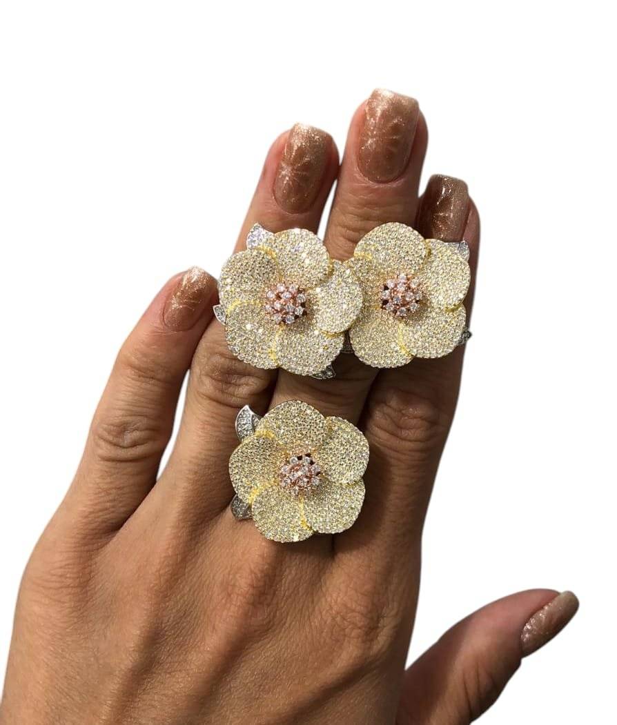 SET DIN ARGINT 925 FLOARE DE LOTUS 
