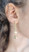 CERCEI 3 BILUTE DIN ARGINT 925 SUFLATI CU AUR 14 K