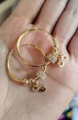 Cercei infinit otel inoxidabil placat cu aur 14 k 