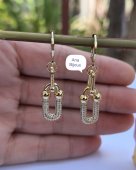 CERCEI TRYFF PLACATI CU AUR 14 K 