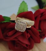 INEL 2 IN 1 LOVE PLACAT CU AUR 14 K 