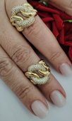 INEL CUBAN PLACAT CU AUR 14 K 