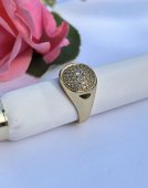 INEL DIN OTEL INOXIDABIL PLACAT CU AUR 14 K 
