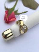 Inel din otel inoxidabil placat cu aur 14 k MOLLY