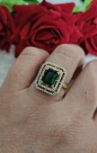 Inel GREDY otel inoxidabil placat cu aur 14 k 