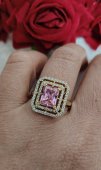 inel gredy roz placat cu aur 14 k 