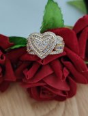 Inel Hart placat cu aur 14 k 