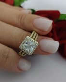 INEL LOVY ALB ,placat cu aur 14 k 