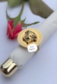 INEL MEDUZA PLACAT CU AUR 18 K 