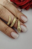 Inel sarpe placat cu aur 14 k 