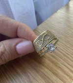 INEL STEFY INFINIT ,PLACAT CU AUR 14 K 