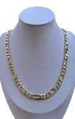 LANT BARBATESC BELLY OTEL INOXIDABIL PLACAT CU AUR 14K 