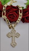 LANT CRUCE CARTY PLACAT CU AUR 14 K 