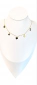 Lant din ARGINT 925 CU PANDANTIVE SUFLAT CU AUR 14 K 