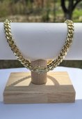 LANT MONACO 8 milimetri placat CU AUR 14 K 