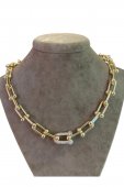 lant TRIFO de dama placat cu aur 14k 